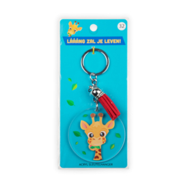 Acryl sleutelhanger: Giraffe