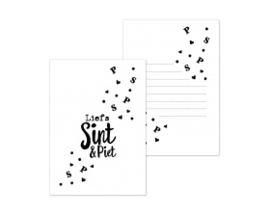Ansichtkaart  : Liefs Sint & Piet