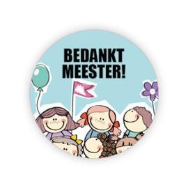 Sticker: Bedankt meester!