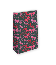 Kraft papieren zak M: Christmas bows