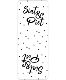 Sticker: Sint & Piet rechthoek