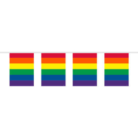 Vlaggenlijn regenboog vierkant