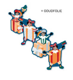 Stickerset: Pieten cadeau (4 varianten)
