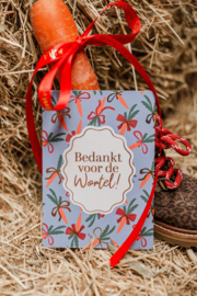 Ansichtkaart  : Bedankt voor de wortel!