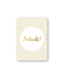 Cadeaukaart A7: Bedankt! (luxury dots)