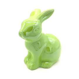 Keramiek groen konijn