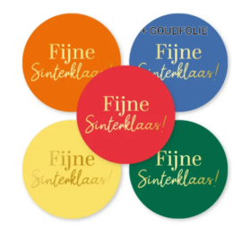 Stickerset: Fijne Sinterklaas (5 varianten)