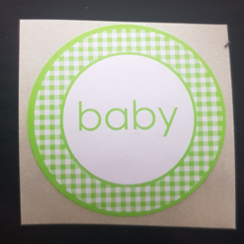 Sticker: baby (ruit groen)