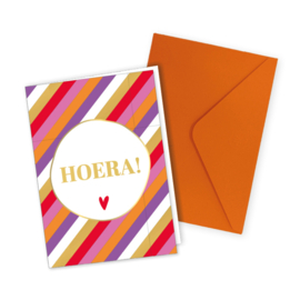 Wenskaart: Hoera!