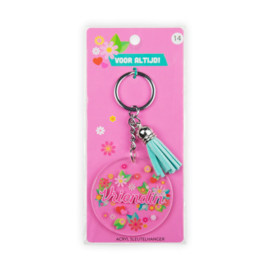 Acryl sleutelhanger: Vriendin