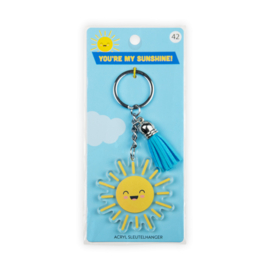 Acryl sleutelhanger: Zon