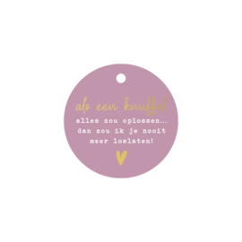 Cadeaulabel: Als een knuffel alles zou oplossen...
