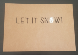 Ansichtkaart: Let it snow!
