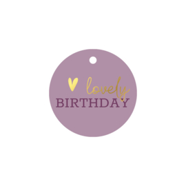 Cadeaulabel: Lovely Birthday