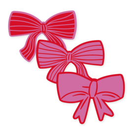 Stickerset: Strikken roze/rood (3 varianten)