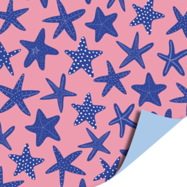 Cadeaupapier: Sea Stars (2m bij 70cm)