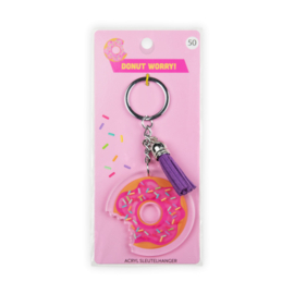 Acryl sleutelhanger: Donut