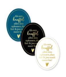 Stickerset: Als een knuffel... (3 varianten)