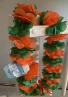 Hawaii krans oranje / groen XL (merk: globos)