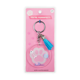 Acryl sleutelhanger: Kat