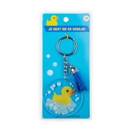 Acryl sleutelhanger: Eendje