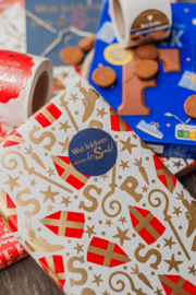 Stickerset: Wat lekkers van de Sint rood/wit/blauw (3 varianten)