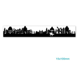 Sticker: Skyline Sint  (langwerpig)