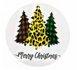 Sticker: Kerstbomen kleur