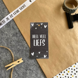 Cadeaulabel: Heel veel liefs