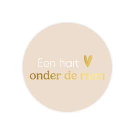 Sticker: Een hart onder de riem