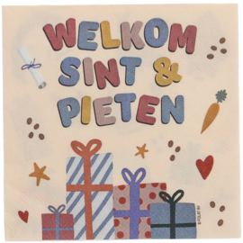 Servetten: Welkom Sint & Pieten