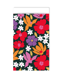 Cadeauzakje 12 x 19cm: Colorful flowers