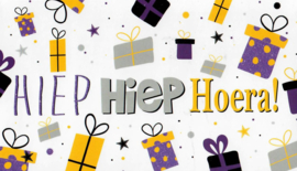 Cadeau geld envelop: HIEP HIEP HOERA