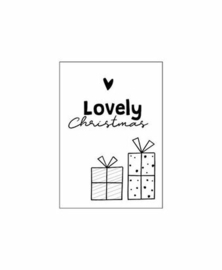 Kleine cadeaukaart: Lovely christmas