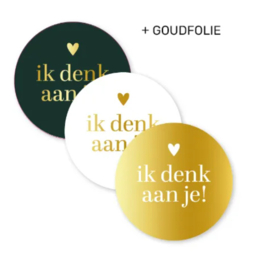 Stickerset: Ik denk aan je! (3 varianten)
