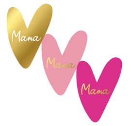 Stickerset: Hartjes met mama (3 varianten)