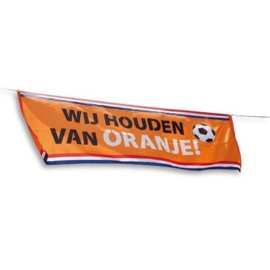 Vlag Wij Houden Van Oranje (2,2m)