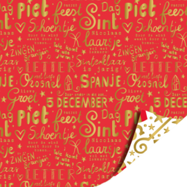 Cadeaupapier: Mijter pret (1 meter)