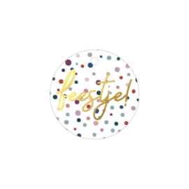 Cadeaulabel: Feestje!