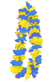 Versiering / decoratie Carnaval kleuren: blauw-geel