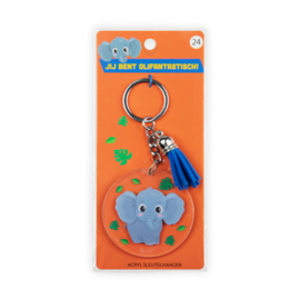 Acryl sleutelhanger: Olifant