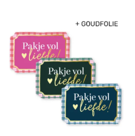 Stickerset: Pakje vol liefde! (3 varianten)