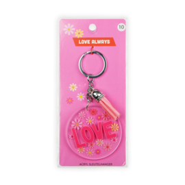 Acryl sleutelhanger: Love