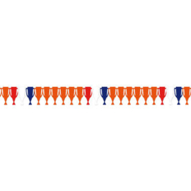 Slinger worldcup rood/wit/blauw/oranje 6 meter