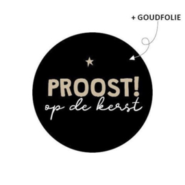 Stickers: Proost op de kerst