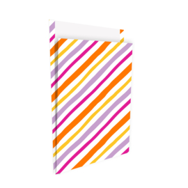 Tijdschriftzak:  Painted Lines (paars)