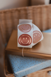 Stickerset: Smileys mokka (4 varianten)