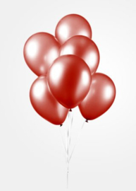 Metallic red ballonnen