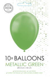 Metallic green ballonnen