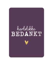 Bedankt